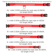 LED Adjustable Dog Collar Blinking Flashing Light up Glow Pets Safety Waterproof - Lacatang Shop