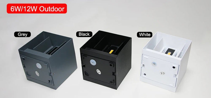 Led Wall Lamp Outdoor Indoor Waterproof IP 65 Surface Mounted Modern Simple LED Up and Down Wall Light Porch Garden 12W AC85 - 265 - Lacatang Shop