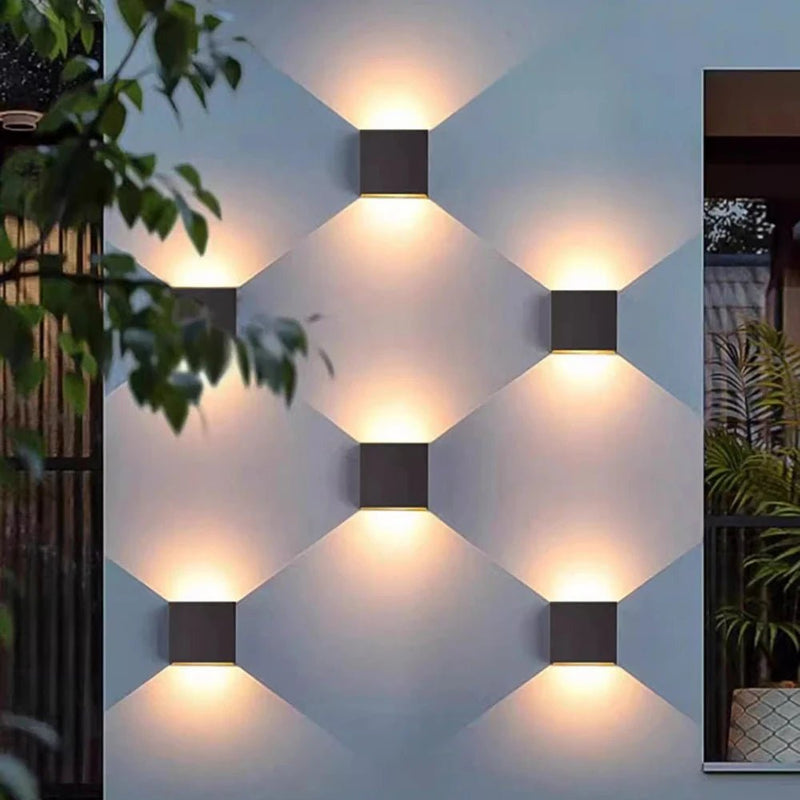 Led Wall Lamp Outdoor Indoor Waterproof IP 65 Surface Mounted Modern Simple LED Up and Down Wall Light Porch Garden 12W AC85 - 265 - Lacatang Shop