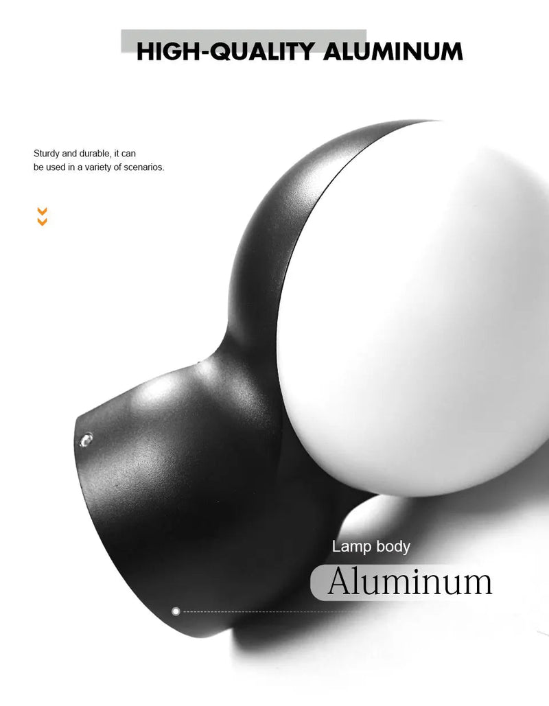 LED Wall Light Aluminium Nordic Led Lights AC85 - 265V Waterproof Room Decor Indoor Outdoor Home Appliances For Room Balcony Porch - Lacatang Shop