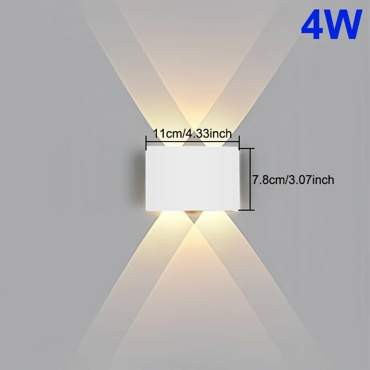 LED Wall Light Waterproof IP65 Outdoor Wall Lamp Garden Porch Light Decor Garden Yard Bathroom Bedroom Living Room AC85 - 265V - Lacatang Shop