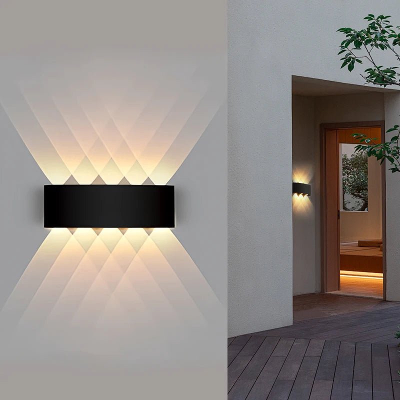 LED Wall Light Waterproof IP65 Outdoor Wall Lamp Garden Porch Light Decor Garden Yard Bathroom Bedroom Living Room AC85 - 265V - Lacatang Shop