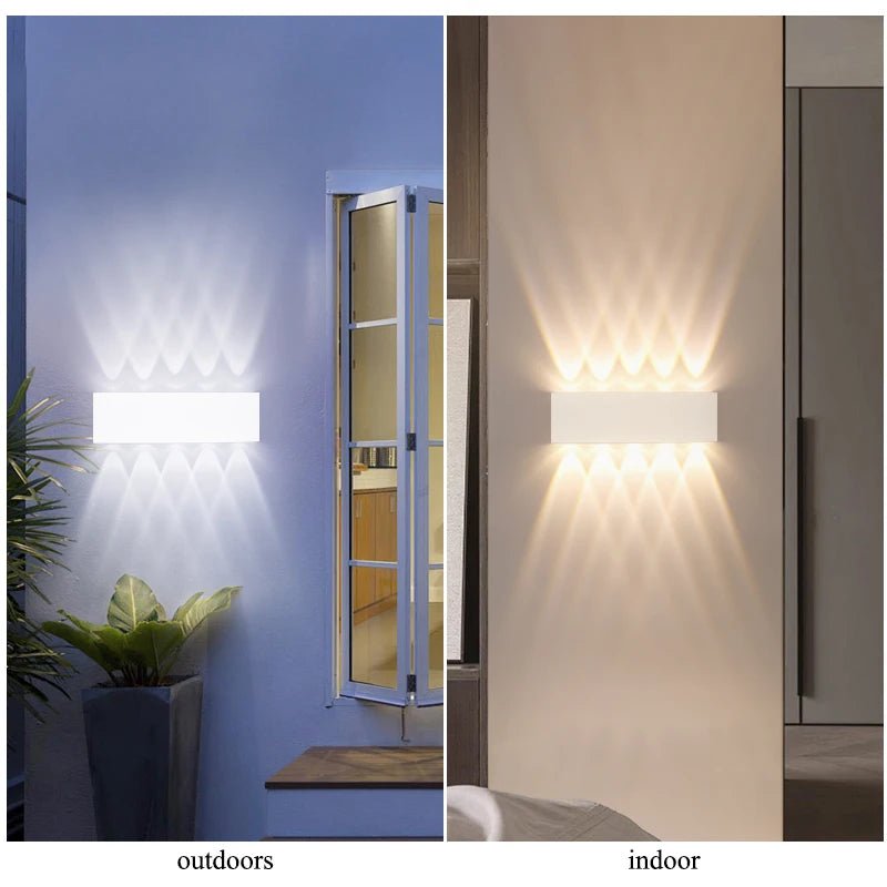 LED Wall Light Waterproof IP65 Outdoor Wall Lamp Garden Porch Light Decor Garden Yard Bathroom Bedroom Living Room AC85 - 265V - Lacatang Shop