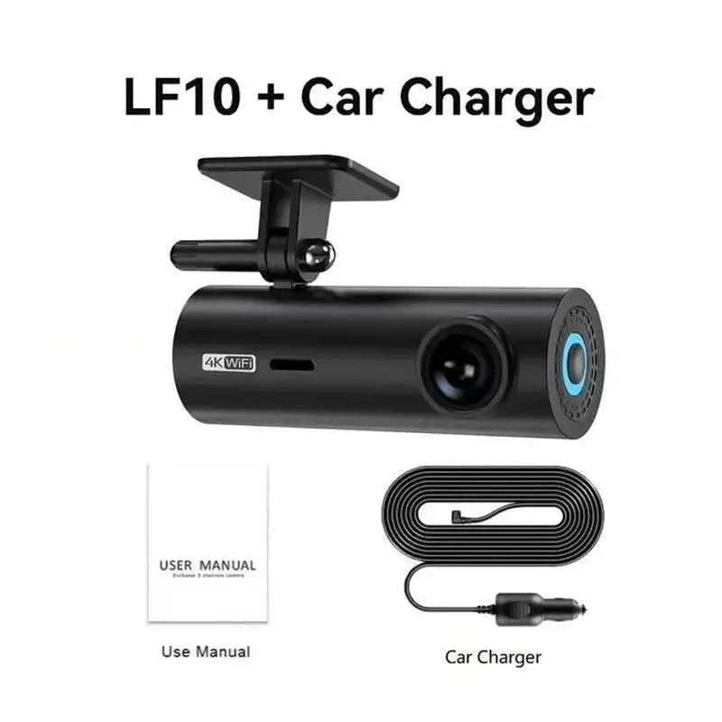 LF10 Front 4K Dashcam - Loop Recording & Auto Overwriting Car Video Recorder