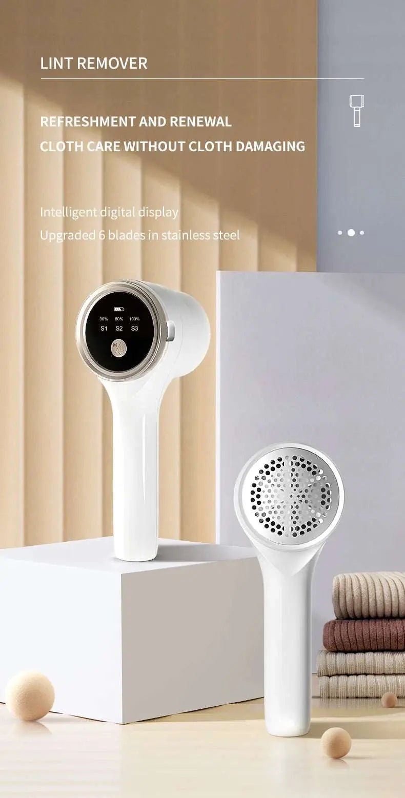 Lint Remover for Clothing Electric Pellet Fluff Remover Rechargeable Portable Fabric HairBall Shaver Removes Lint from Clothes - Lacatang Shop