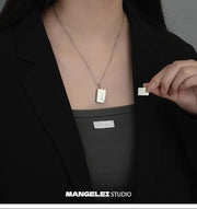 Mangley Is Bored Wearing a Secret! With Magnetic Force Can Open a Letter! Necklace - Lacatang Shop