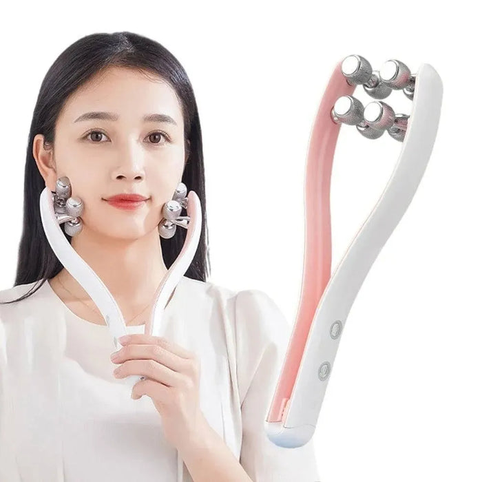 EMS Face Massager Facial Lift Up Machine Microcurrent Cellulite Double - Lacatang Shop