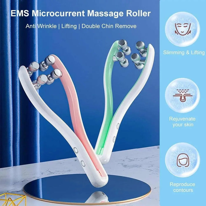 EMS Face Massager Facial Lift Up Machine Microcurrent Cellulite Double - Lacatang Shop