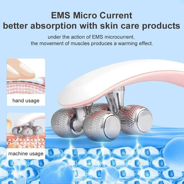 EMS Face Massager Facial Lift Up Machine Microcurrent Cellulite Double - Lacatang Shop