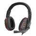 Gaming Headset Voice Control Wired Maroon Hera