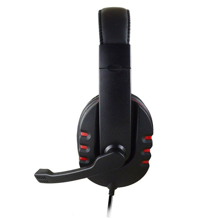 Gaming Headset Voice Control Wired Maroon Hera