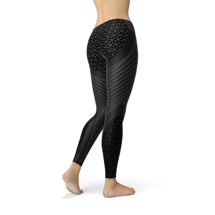 Womens Carbon Fiber Sports Leggings - Lacatang Shop