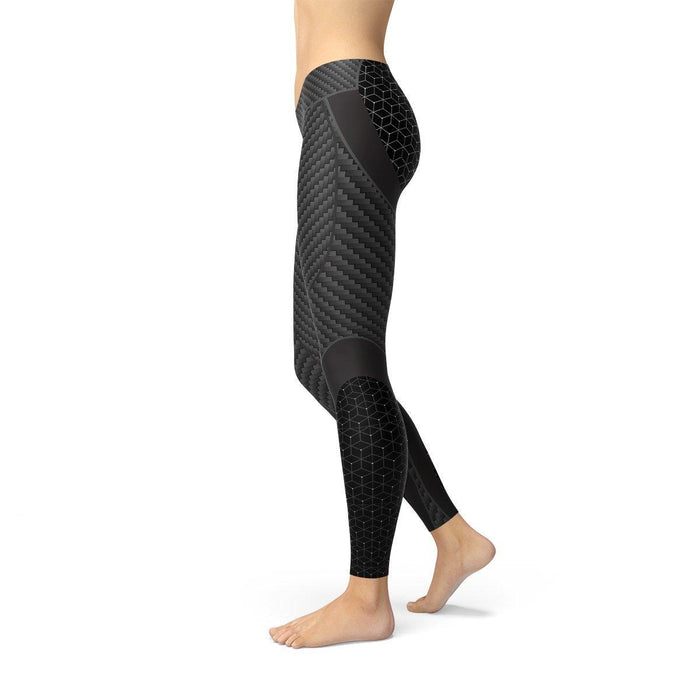 Womens Carbon Fiber Sports Leggings - Lacatang Shop