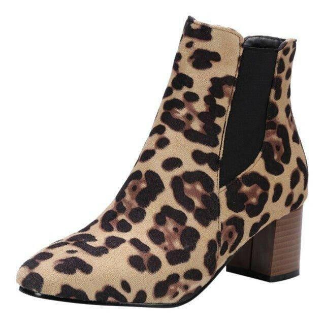 Women's Snow Boots Leopard-Printed - Lacatang Shop