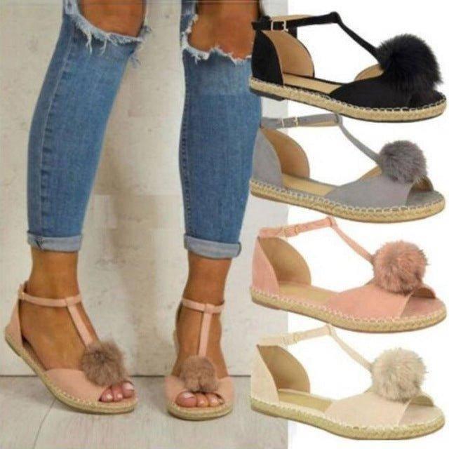 Summer Ladies Leather Shoes Women Sandals Fashion - Lacatang Shop