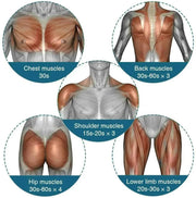 Massage Gun Percussion Massager Deep Tissue Muscle Vibrating Relaxing + 4 Heads - Lacatang Shop