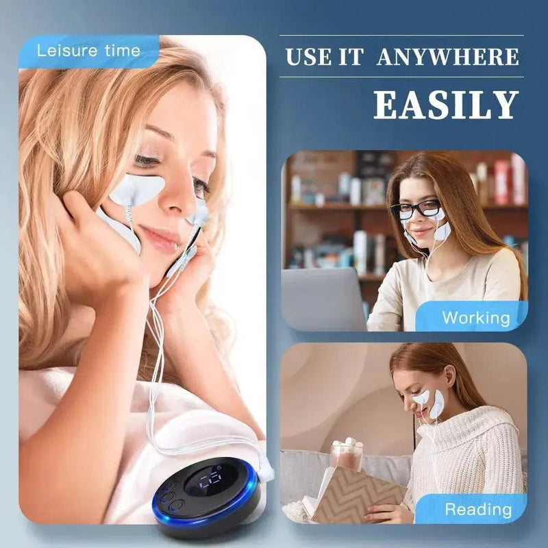 Massager for Face Ems Facial Massager Lifting Microcurrent V - Face Double Chin Remover Neck Lift Skin Tightening Anti - Wrinkle - Lacatang Shop