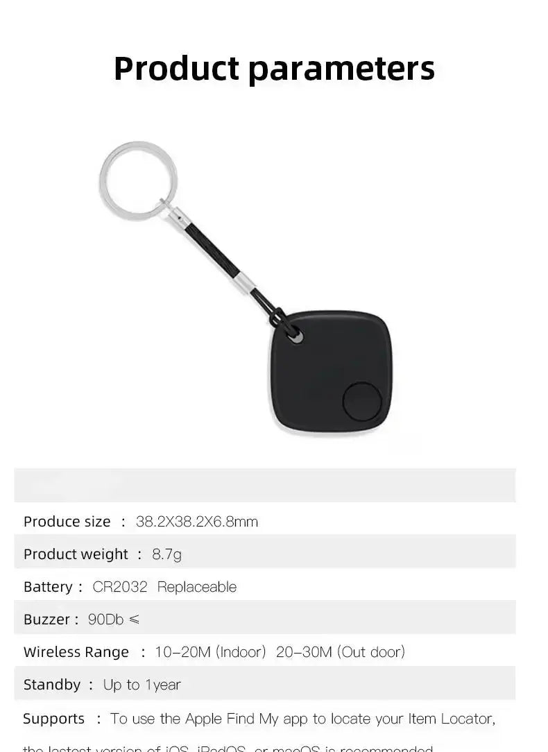 Mini Anti - Lost Tracking Device Bluetooth Works with Apple Find My APP Smart Tag Kid Pet GPS Tracker Alarm Reminder Positioner - Lacatang Shop