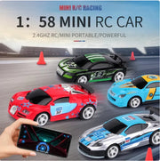 Mini RC Car with Remote Control - 1:58 Scale Racing Car - Lacatang Shop