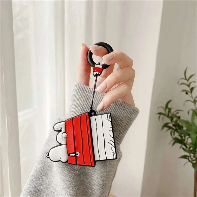 MINISO Snoopy Earphone Case for Airpods Pro 1 2 3 Cartoon Silicone Wireless Bluetooth Earbuds Protective Cover With Lanyard - Lacatang Shop