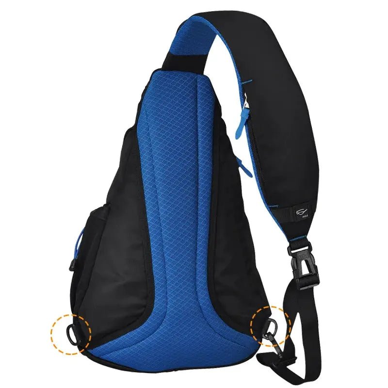 Mixi Fashion Backpack for Men One Shoulder Chest Bag Male Messenger Boys College School Bag Travel Causal Black 17 19 inch - Lacatang Shop