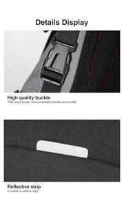 Mixi Fashion Backpack for Men One Shoulder Chest Bag Male Messenger Boys College School Bag Travel Causal Black 17 19 inch - Lacatang Shop