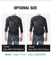 Mixi Fashion Backpack for Men One Shoulder Chest Bag Male Messenger Boys College School Bag Travel Causal Black 17 19 inch - Lacatang Shop