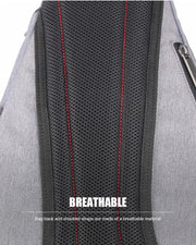 Mixi Men One Shoulder Backpack Women Sling Bag Crossbody USB Boys Cycling Sports Travel Versatile Fashion Bag Student School - Lacatang Shop