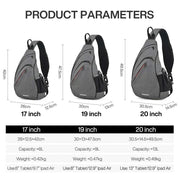 Mixi Men One Shoulder Backpack Women Sling Bag Crossbody USB Boys Cycling Sports Travel Versatile Fashion Bag Student School - Lacatang Shop