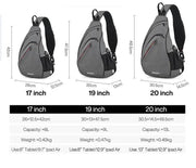 Mixi Men One Shoulder Backpack Women Sling Bag Crossbody USB Boys Cycling Sports Travel Versatile Fashion Bag Student School - Lacatang Shop