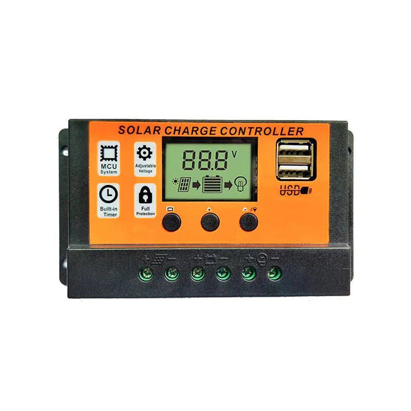 MPPT Solar Panel Regulator Charge Controller Auto Focus Tracking 30 - 100A 12V/24V - Lacatang Shop