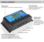 MPPT Solar Panel Regulator Charge Controller Auto Focus Tracking 30 - 100A 12V/24V - Lacatang Shop