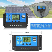 MPPT Solar Panel Regulator Charge Controller Auto Focus Tracking 30 - 100A 12V/24V - Lacatang Shop