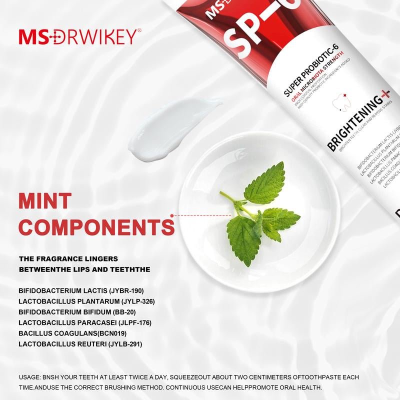 MSDRWIKEY SP - 6 Probiotic Toothpaste for Enamel Repair - Lacatang Shop