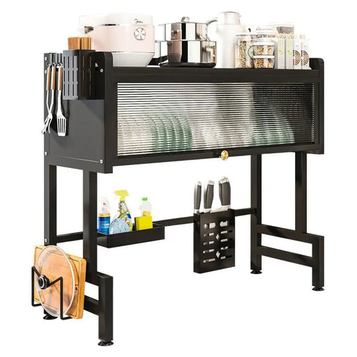 Multi - Functional Kitchen Storage Rack - Over The Sink Dish Rack with Cover - Lacatang Shop