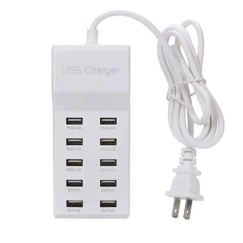 Multi - USB Charger 10 - Port 60W/12A Desktop - Lacatang Shop