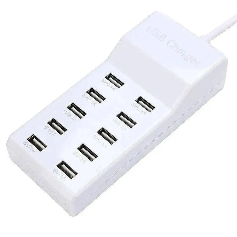 Multi - USB Charger 10 - Port 60W/12A Desktop - Lacatang Shop