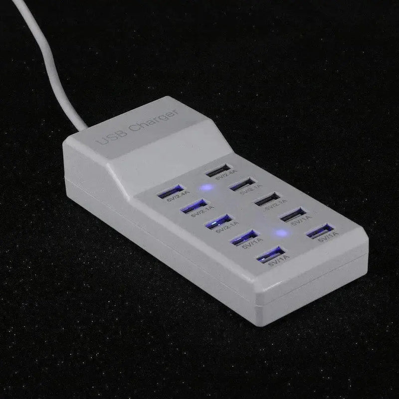 Multi - USB Charger 10 - Port 60W/12A Desktop - Lacatang Shop