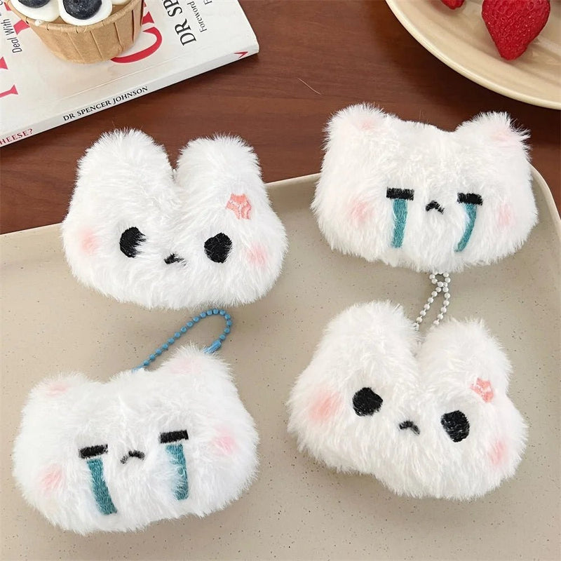 New bag charms Cute Plush Cat Doll Pendant Girl Heart Backpack Pendant Super Keychain decorative accessories valentine day gift - Lacatang Shop