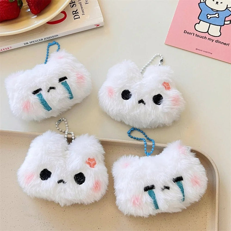 New bag charms Cute Plush Cat Doll Pendant Girl Heart Backpack Pendant Super Keychain decorative accessories valentine day gift - Lacatang Shop