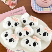 New bag charms Cute Plush Cat Doll Pendant Girl Heart Backpack Pendant Super Keychain decorative accessories valentine day gift - Lacatang Shop