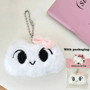 New bag charms Cute Plush Cat Doll Pendant Girl Heart Backpack Pendant Super Keychain decorative accessories valentine day gift - Lacatang Shop