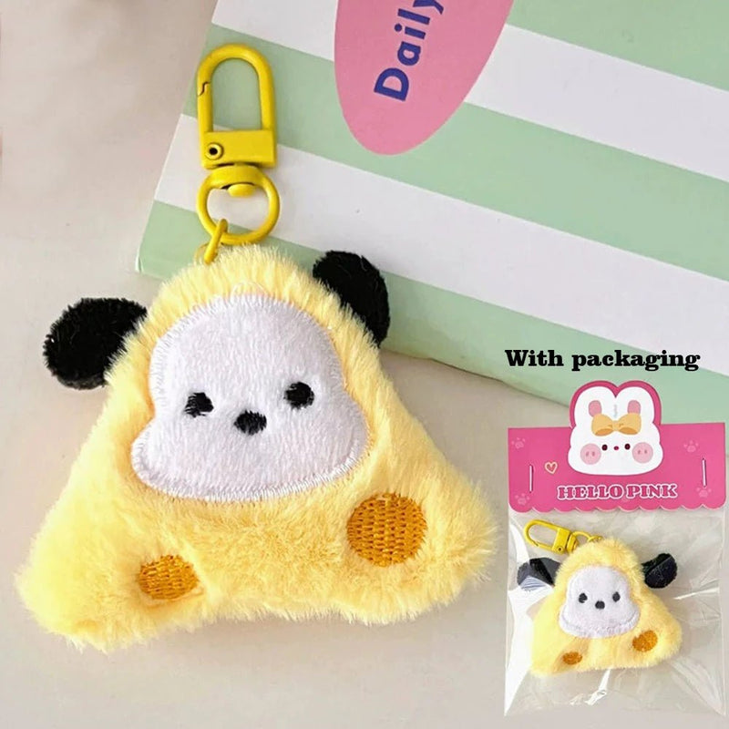New bag charms Cute Plush Cat Doll Pendant Girl Heart Backpack Pendant Super Keychain decorative accessories valentine day gift - Lacatang Shop