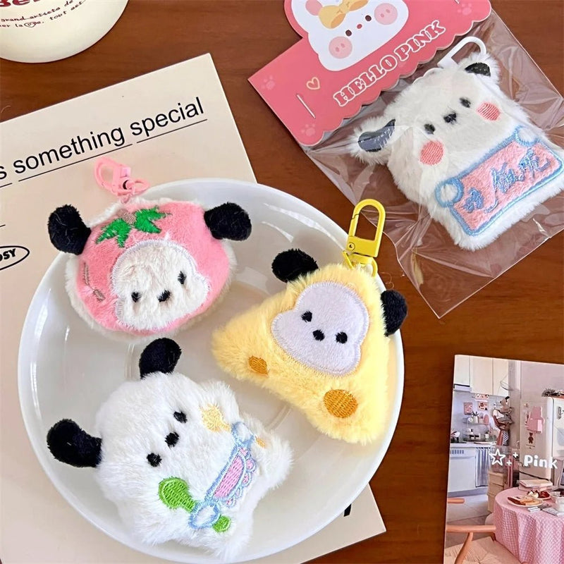 New bag charms Cute Plush Cat Doll Pendant Girl Heart Backpack Pendant Super Keychain decorative accessories valentine day gift - Lacatang Shop