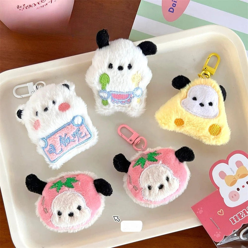 New bag charms Cute Plush Cat Doll Pendant Girl Heart Backpack Pendant Super Keychain decorative accessories valentine day gift - Lacatang Shop