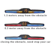 New LED Parking Sensor System Backlight Parktronic Monitor Display Kit Backup Detector Assistant 4 Probes - Lacatang Shop