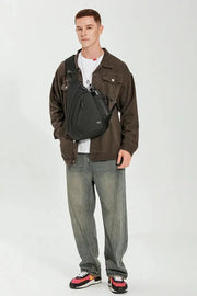 New Men's Waterproof Chest Bag, Young People's Crossbody Bag, Large Capacity Multifunctional Sports and Leisure Travel Bag - Lacatang Shop