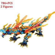 New Phantom Ninja Dragon Ship Model Building Blocks Sodiers Figures Boat Bricks MOC Creative Expert Kids Toys for Boys Children - Lacatang Shop