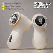 New Rechargeable Lint Remover for Clothes Electric Fabric Shaver with Digital Display 3 - Speeds Hair Ball Trimmer Sweater Shaver - Lacatang Shop