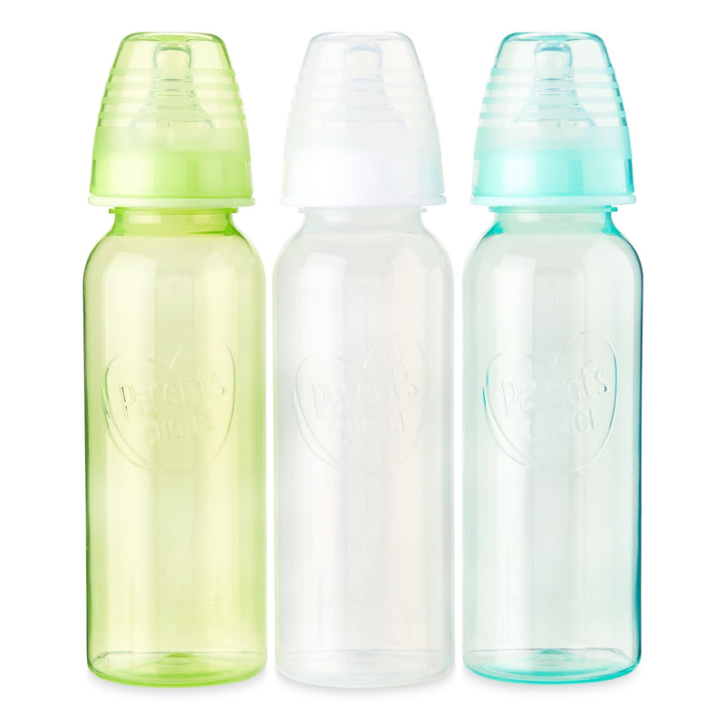 Newborn Standard Neck Tinted Bottle, 9 Fl Oz, 0+ Months, 3 Pack, Multicolor - Lacatang Shop